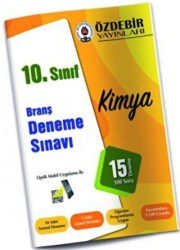 10. Sınıf Kimya Branş Deneme Sınavı - Özdebir Yayınları