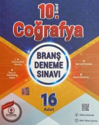 10. Sınıf Coğrafya Branş Deneme Sınavı - Özdebir Yayınları