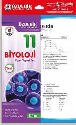 Özdebir Yayınları 11. Sınıf Biyoloji Yaprak Test - 1