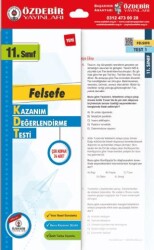Özdebir Yayınları 11. Sınıf Felsefe Kazanım Değerlendirme Yaprak Testi - Özdebir Yayınları