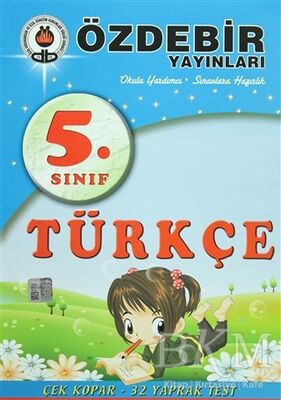 Özdebir Yayınları 5. Sınıf Türkçe Çek Kopar Yaprak Test - 1