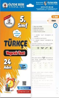 Özdebir Yayınları 5. Sınıf Türkçe Çek Kopar Yaprak Test - 1