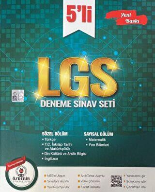 Özdebir Yayınları 5`li LGS Deneme Sınav Seti - 1
