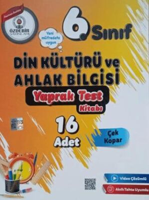 6. Sınıf Din Kültürü ve Ahlak Bilgisi Yaprak Test - 1