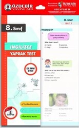 8. Sınıf İngilizce Yaprak Test - Özdebir Yayınları