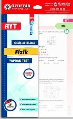 Özdebir Yayınları YKS AYT Fizik Yaprak Test - 1