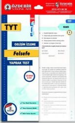 YKS TYT Felsefe Yaprak Test - Özdebir Yayınları