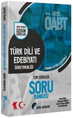 Özdil Akademi Yayınları Özdil Akademi 2023 ÖABT Türk Dili ve Edebiyatı Öğretmenliği Soru Bankası Çözümlü - Yekta Özdil Özdil - 1
