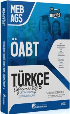 ÖABT MEB-AGS Türkçe 2. Kitap Divan Edebiyatı Konu Anlatımlı Soru Bankası - 1