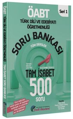 Özdil Akademi Yayınları ÖABT Türk Dili ve Edebiyatı Tam İsabet 500 Soru Bankası Çözümlü