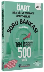 Özdil Akademi Yayınları ÖABT Türk Dili ve Edebiyatı Tam İsabet 500 Soru Bankası Çözümlü - Özdil Akademi Yayınları