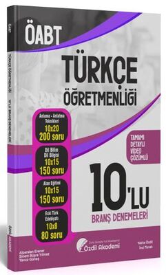 Özdil Akademi Yayınları ÖABT Türkçe Öğretmenliği 10 Deneme Çözümlü - 1