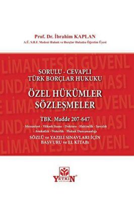Özel Hükümler Sözleşmeler - 1