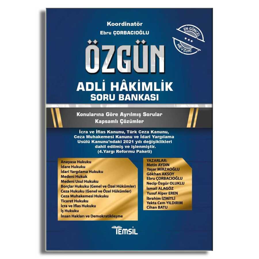 Özgün Adli Hakimlik Soru Bankası - Temsil Kitap