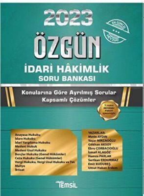 Özgün İdari Hakimlik Soru Bankası - 1