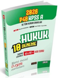 P48 KPSS A Grubu Hukuk 10 Deneme - Savaş Yayınevi