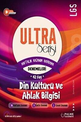 ULTRA Serisi LGS Din Kültürü ve Ahlak Bilgisi Denemeleri Haftalık Kazanım Kavrama 42 Föy - 1