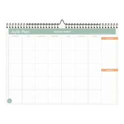 Süresiz Aylık Planlayıcı Minimal Desenli - Paloma Yayınevi