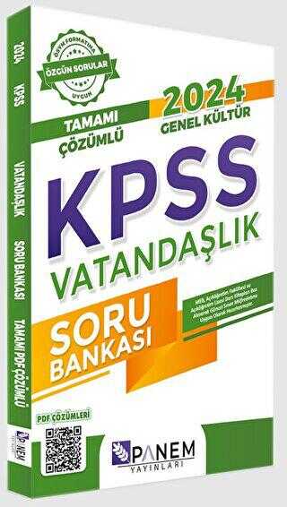Panem Yayınları 2024 Genel Kültür KPSS Vatandaşlık Soru Bankası