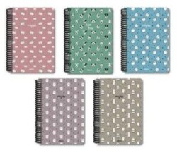 Papirus Miyav 16X23 Spiralli Sert Kapak 120 Yaprak Kareli - Colornote Papirüs