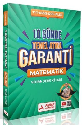 10 Günde Temel Atma Garanti Matematik Video Ders Kitabı - 1