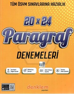 Denklem Yayınları Paragraf 20 x 24 Deneme - 1