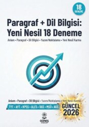 Paragraf + Dil Bilgisi: Yeni Nesil 18 Deneme - Güneş Kitabevleri Yayınları