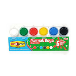 Parmak Yüz Boyası 6 Renk - Red Rose