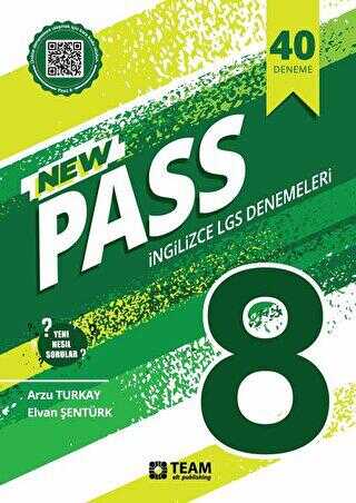TEAM Elt Publishing PASS 8 - 40 Adet Yeni Nesil LGS Deneme Sınavı