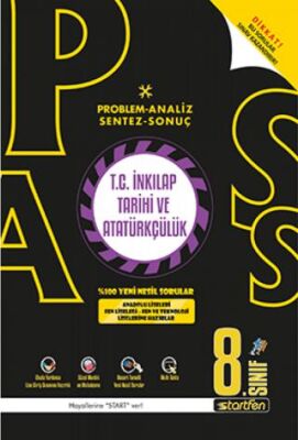 Startfen Yayınları 8. Sınıf T.C. İnkılap Tarihi ve Atatürkçülük PASS Soru Bankası - 1