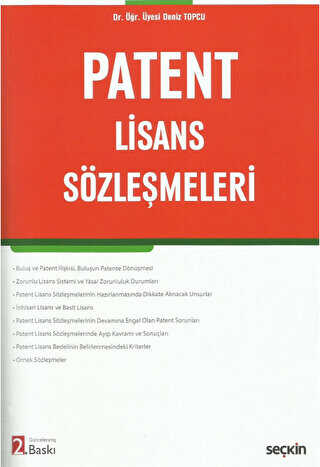 Patent Lisans Sözleşmeleri - Seçkin Yayıncılık