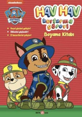 Paw Patrol Hav Hav Kurtarma Görevi Boyama Kitabı - 1