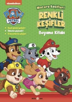 Paw Patrol Macera Kaşifleri Renkli Keşifler Boyama Kitabı - 1