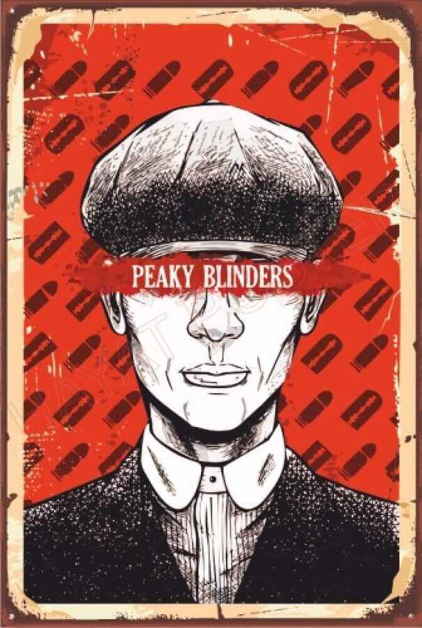 Peaky Blinders Thomas Retro Ahşap Poster