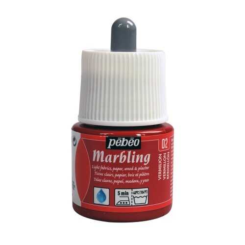 Pebeo Marbling Ebru Boyası 45ml 02 Parlak Kırmızı