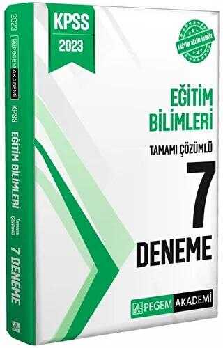Pegem Akademi Yayıncılık Pegem 2023 KPSS Eğitim Bilimleri 7 Deneme Çözümlü Pegem Akademi Yayınları