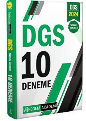 2024 DGS Tamamı Çözümlü 10 Deneme - 1