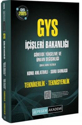 2025 GYS İçişleri Bakanlığı Görevde Yükselme Ve Ünvan Değişikliği Sınavlarına Hazırlık Teknikerlik-Teknisyenlik Konu Anlatımlı Soru Bankası - 1