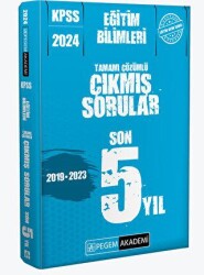 KPSS Eğitim Bilimleri Çıkmış Sorular Son 5 Sınav - Pegem Akademi Yayıncılık