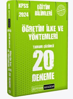 Pegem Akademi Yayıncılık 2024 KPSS Eğitim Bilimleri Öğretim İlke ve Yöntemleri 20 Deneme - 2