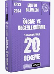 2024 KPSS Eğitim Bilimleri Ölçme ve Değerlendirme 20 Deneme - 2