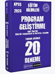 Pegem Akademi Yayıncılık 2024 KPSS Eğitim Bilimleri Program Geliştirme 20 Deneme - Pegem Akademi Yayıncılık
