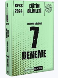 2024 KPSS Eğitim Bilimleri Tamamı Çözümlü 7 Deneme - Pegem Akademi Yayıncılık