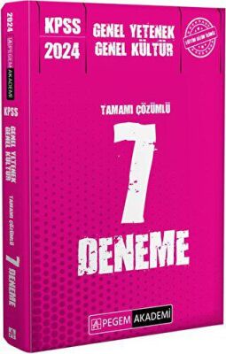Pegem Akademi Yayıncılık 2024 KPSS Genel Yetenek Genel Kültür Tamamı Çözümlü 7 Deneme - 1