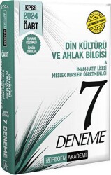 KPSS ÖABT Din Kültürü ve Ahlak Bilgisi İmam Hatip Lisesi Öğretmenliği Tamamı Çözümlü 7 Deneme - Pegem Akademi Yayıncılık