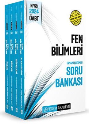 2024 KPSS ÖABT Fen Bilimleri Tamamı Çözümlü Soru Bankası 4 Kitap - 1