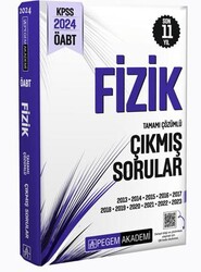 Pegem Akademi Yayıncılık 2024 KPSS ÖABT Fizik Tamamı Çözümlü Çıkmış Sorular - Pegem Akademi Yayıncılık