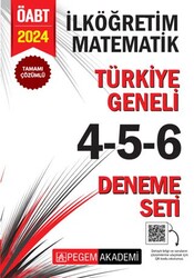 Pegem Akademi Yayıncılık 2024 KPSS ÖABT İlköğretim Matematik Tamamı Çözümlü Türkiye Geneli 4-5-6 3`lü Deneme Seti - Pegem Akademi Yayıncılık