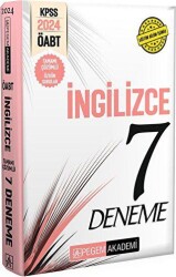 2024 KPSS ÖABT İngilizce Öğretmenliği Tamamı Çözümlü 7 Deneme - Pegem Akademi Yayıncılık