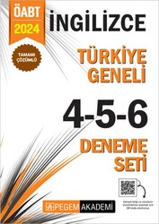 Pegem Akademi Yayıncılık 2024 KPSS ÖABT İngilizce Tamamı Çözümlü Türkiye Geneli 4-5-6 3`lü Deneme Seti - Pegem Akademi Yayıncılık